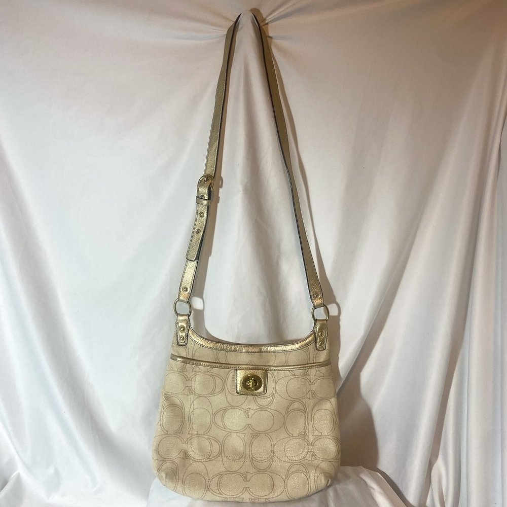Coach Linen Penelope Crossbody Purse